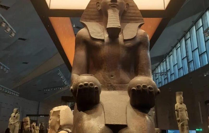 Giza Pyramids With GEM (Grand Egyptian Museum)