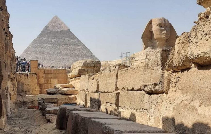 Giza Pyramids With GEM (Grand Egyptian Museum)