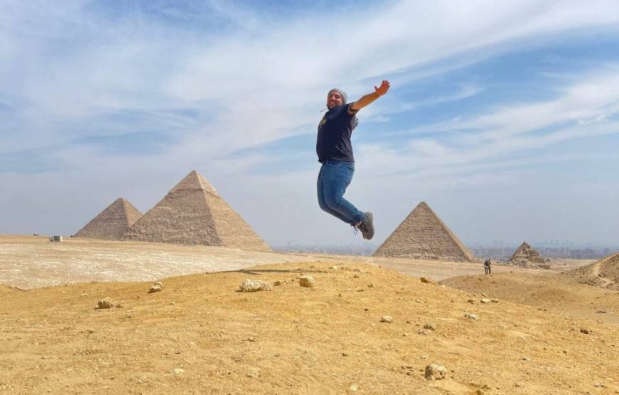 Giza Pyramids With GEM (Grand Egyptian Museum)