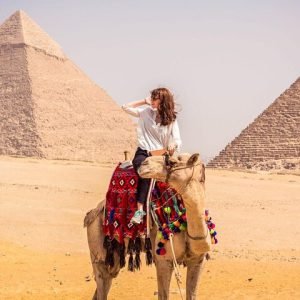 Camel ride at the pyramids