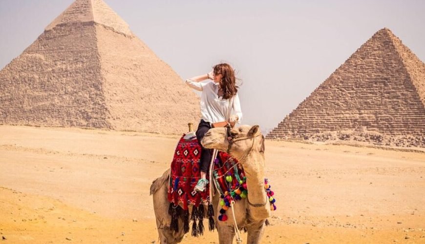 Camel ride at the pyramids
