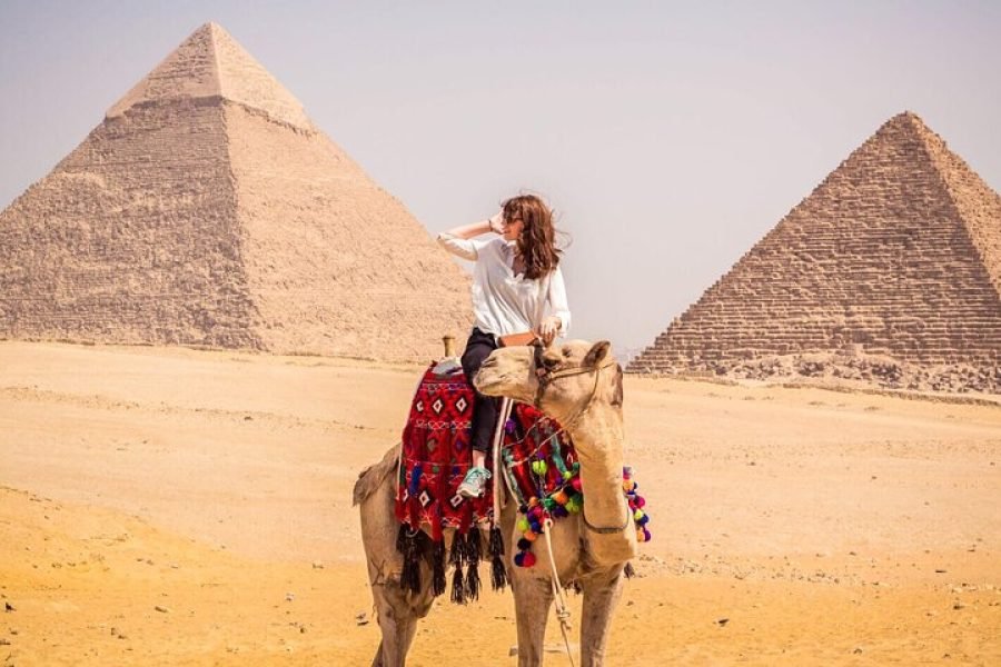 Camel ride at the pyramids