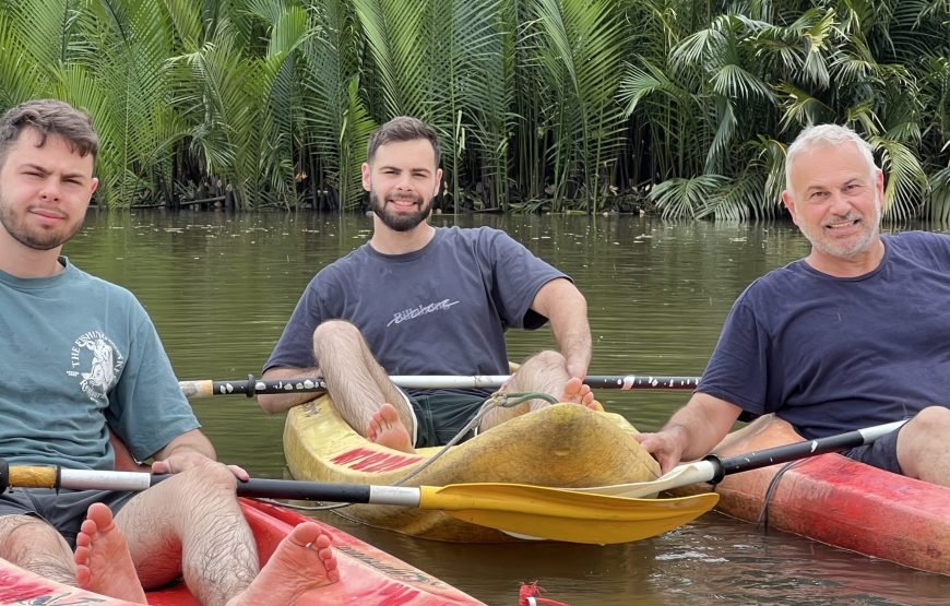 Kayak Trip Around Green Cathedral, Sunset, Swim