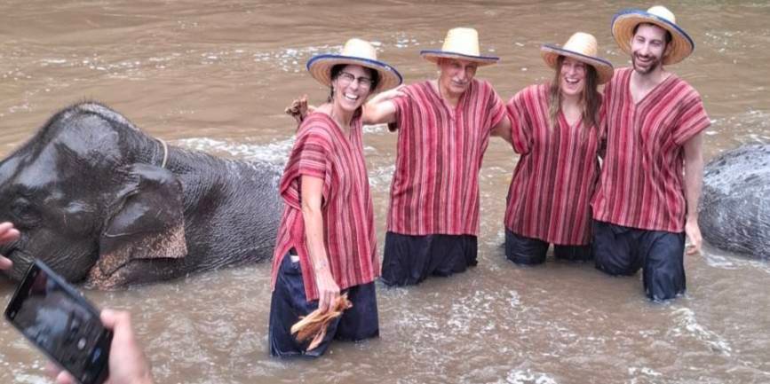 Visit an ethical elephant sanctuary. Feed and interact with elephants in a natural environment. No riding.