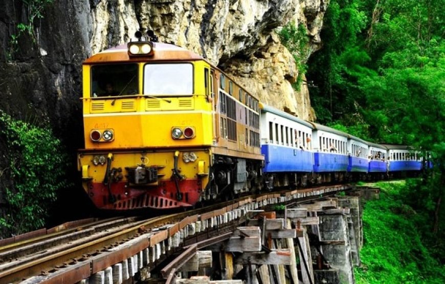 Erawan Waterfall, River Kwai Bridge & JEATH War Museum