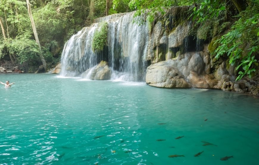 Erawan Waterfall, River Kwai Bridge & JEATH War Museum