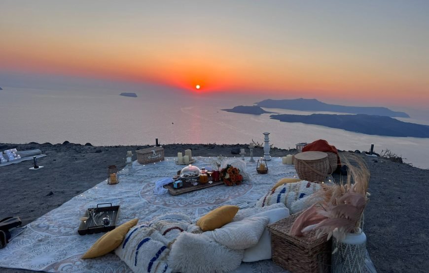 Santorini Sunset Picnic