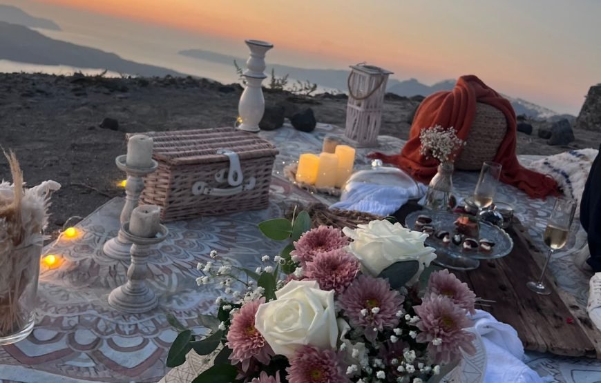Santorini Sunset Picnic