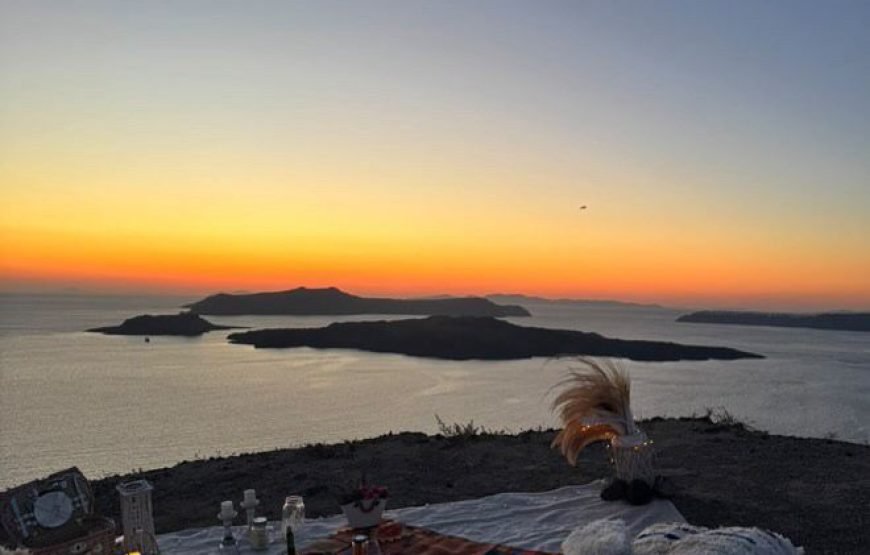 Santorini Sunset Picnic