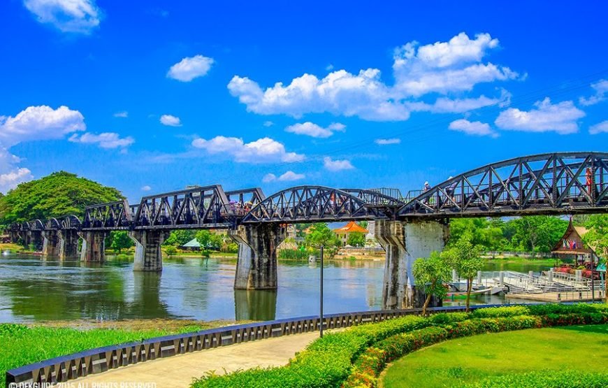 Erawan Waterfall, River Kwai Bridge & JEATH War Museum