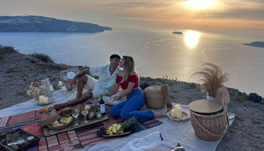 Santorini Sunset Picnic