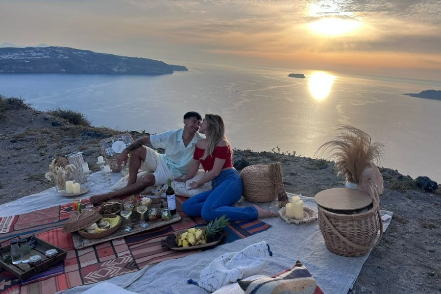 Santorini Sunset Picnic