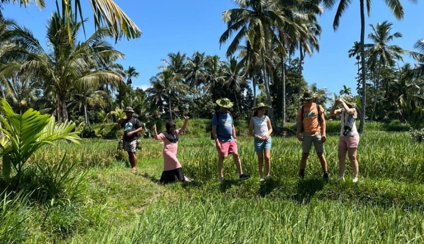Walking on Countryside Rice Terrace and Explore Benang Setokel & Kelambu Waterfalls