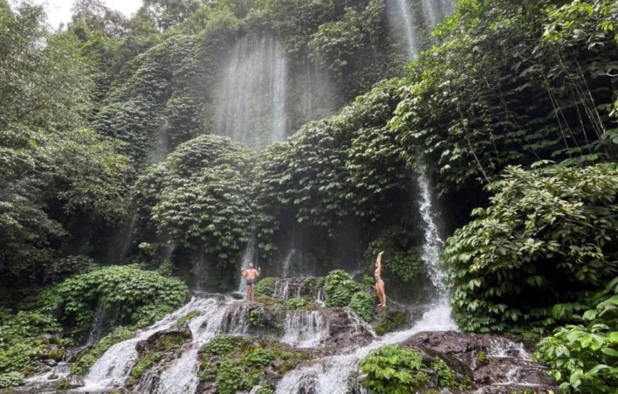 Walking on Rice Terrace and Explore Benang Setokel & Kelambu Waterfalls