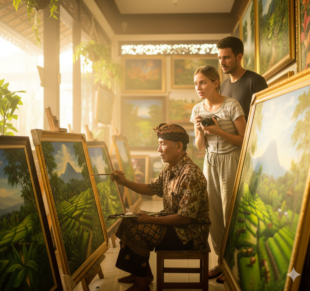 Batuan village family of Painting artist